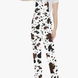 Cow Print Overalls